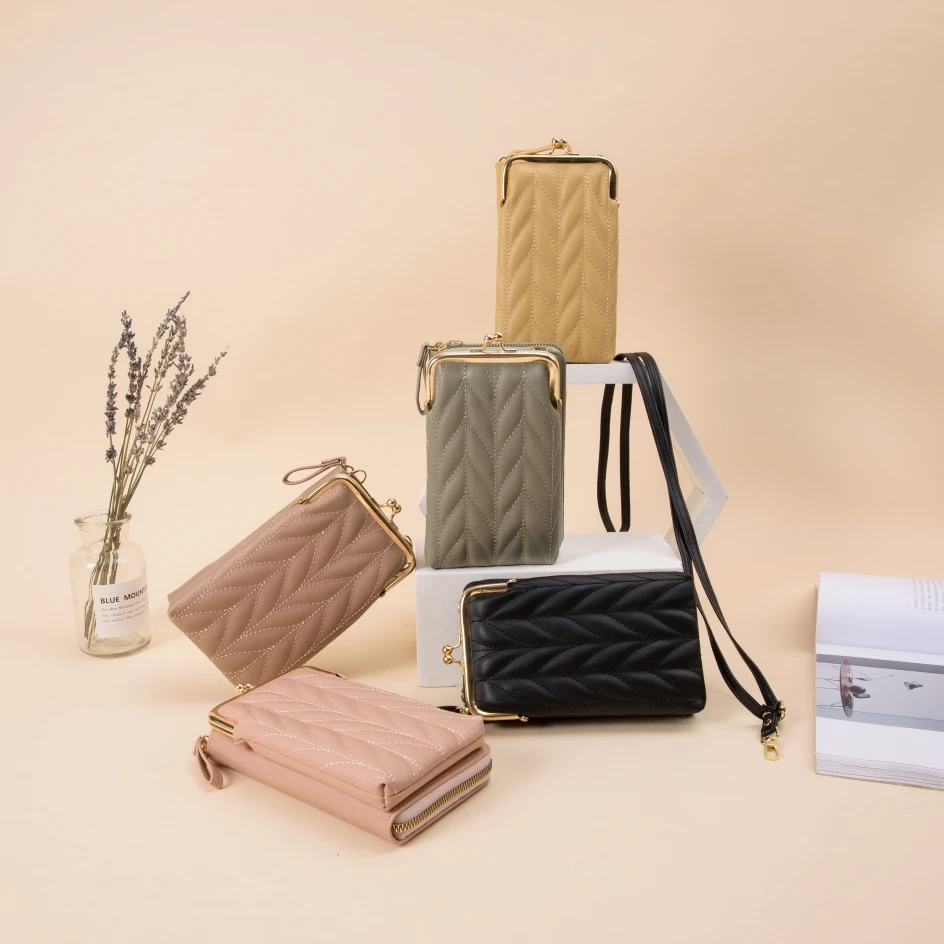 

Ladies Brand Designer Clip Phone Pocket Small Shoulder Bags For Women Pu Leather Crossbody Bags Female Mini Messenger Purse 2021