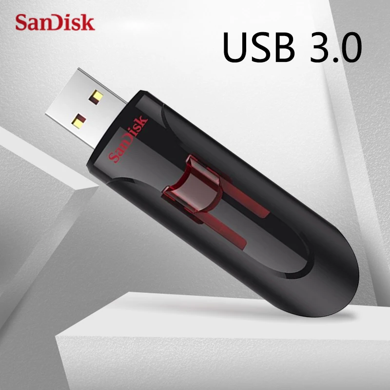 Оригинальный USB-флеш-накопитель SanDisk 64 ГБ 128 256 переносной накопитель USB Выдвижной