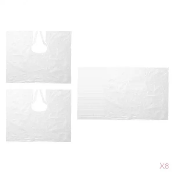 400x большие одноразовые накидки для стрижки волос парикмахерские прозрачный