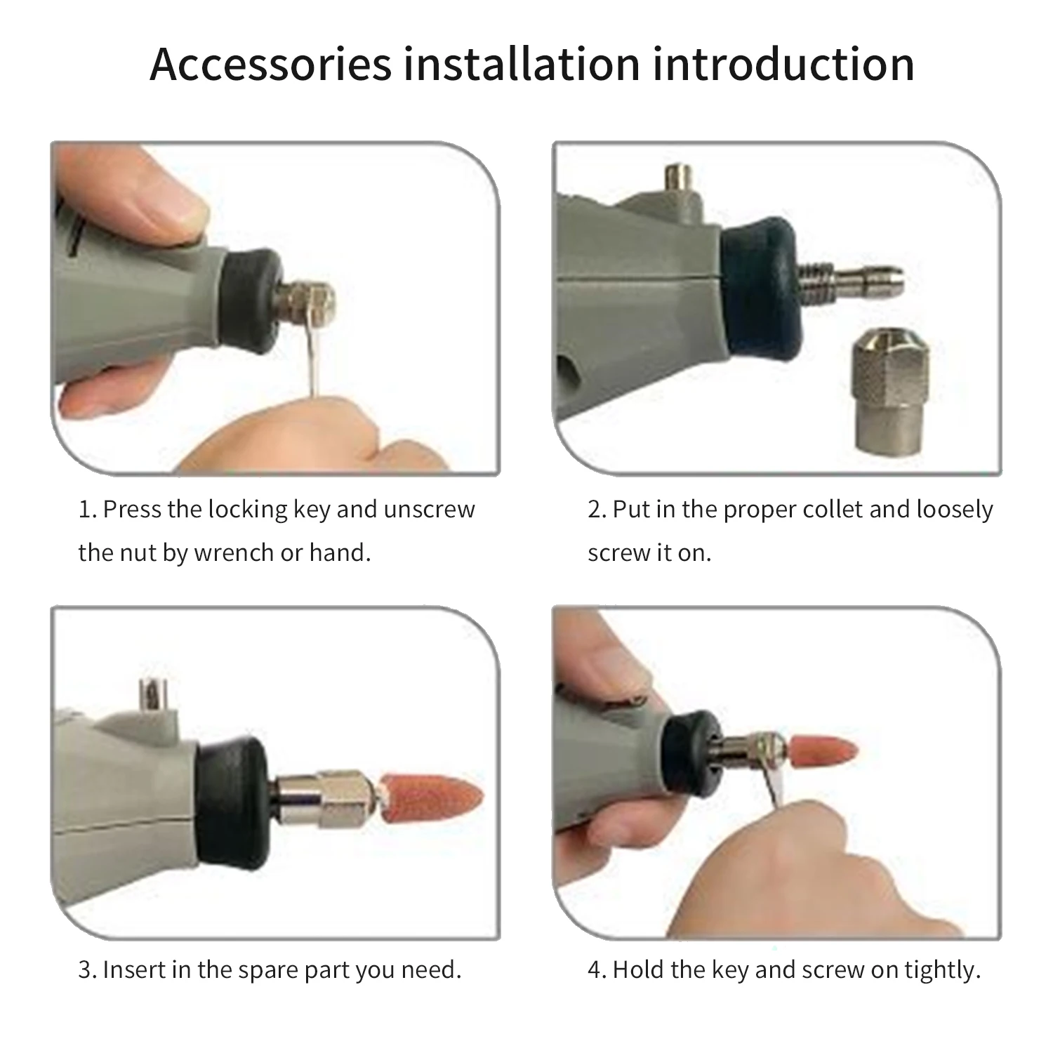 Набор вращающихся инструментов с шлифовальными фрезы для обработки камня набор