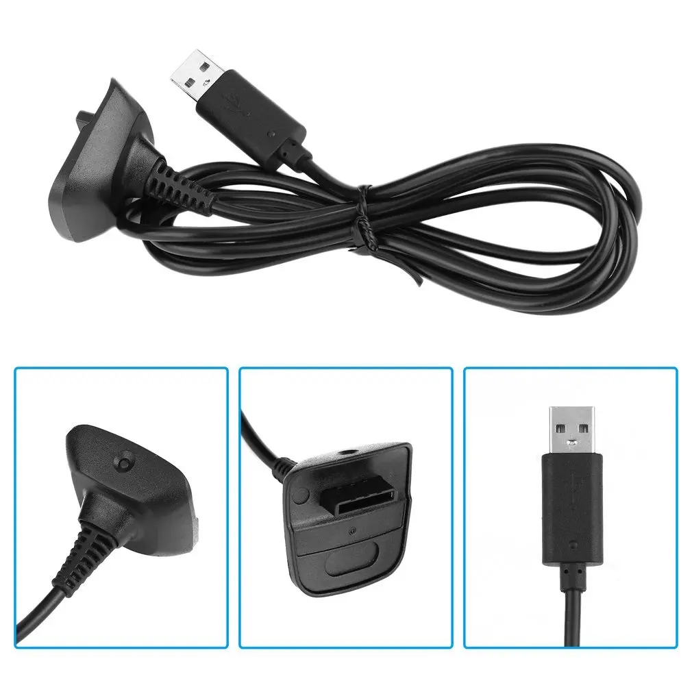 Зарядный кабель usb для Xbox 360 контроллер зарядный кабель usb зарядное устройство аккумуляторная батарея кабель Шнур Xbox 360 контроллер