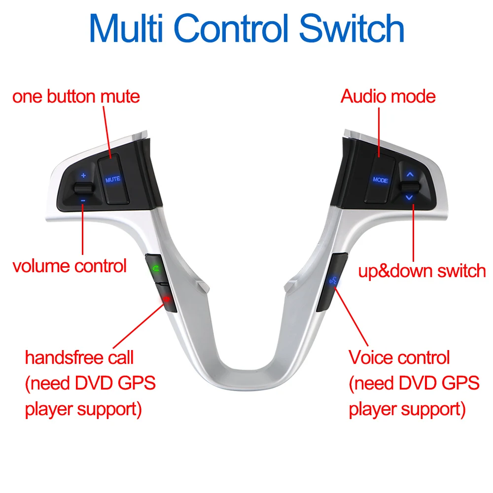 Кнопки на руль для Hyundai VERNA SOLARIS Многофункциональный Bluetooth-переключатель