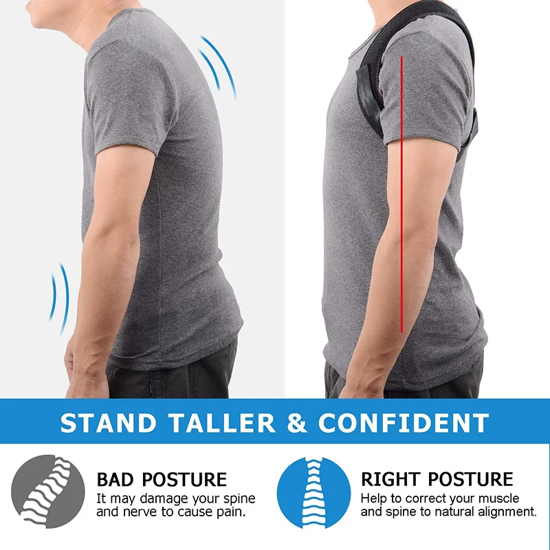 Унисекс Корректор осанки здоровья многослойное украшение на шею в позвоночника