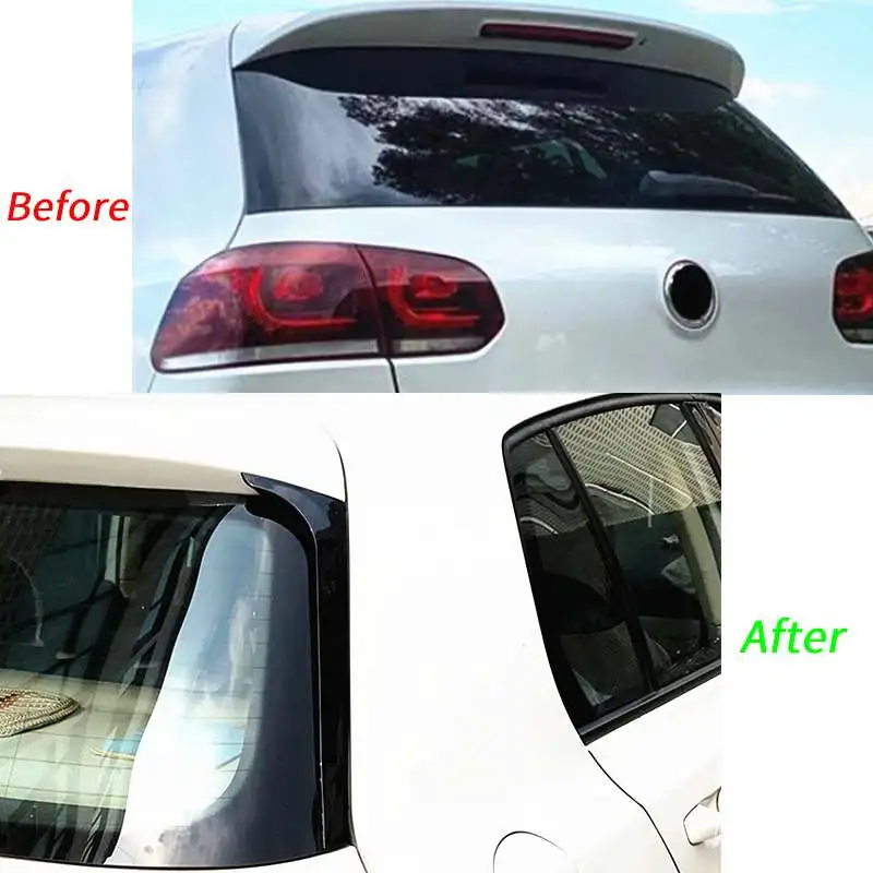 Car Rear Window Side Spoiler Wing Canards Splitter For Volkswagen Golf 6 MK6 GTI GTR GTD 2008 2009 2010 2011 2012 2013 | Автомобили и