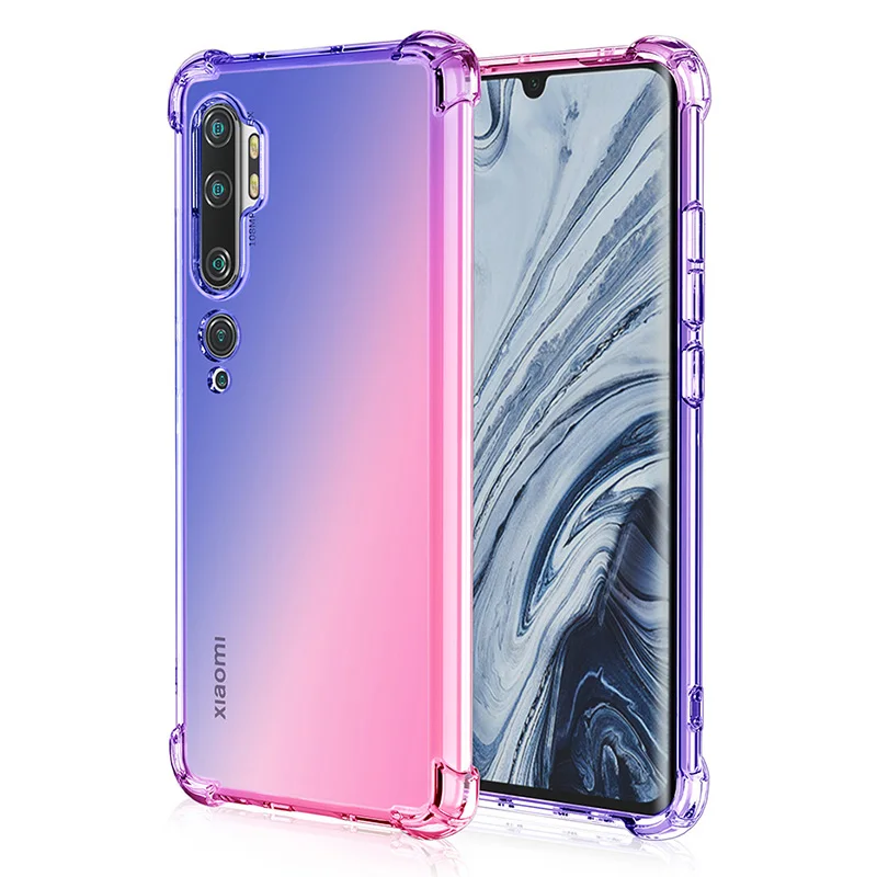 Цветной мягкий чехол с градиентом для Xiao mi Red mi Note 8T Note 8 Pro, противоударный чехол для mi Note 10 mi 9 Lite mi A3 CC9e Red mi 8 8A