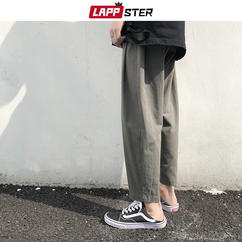 LAPPSTER Мужские Streetwear бегуны Брюки 2019 Mens Hip Hop Black Тренировочные штаны мужчины