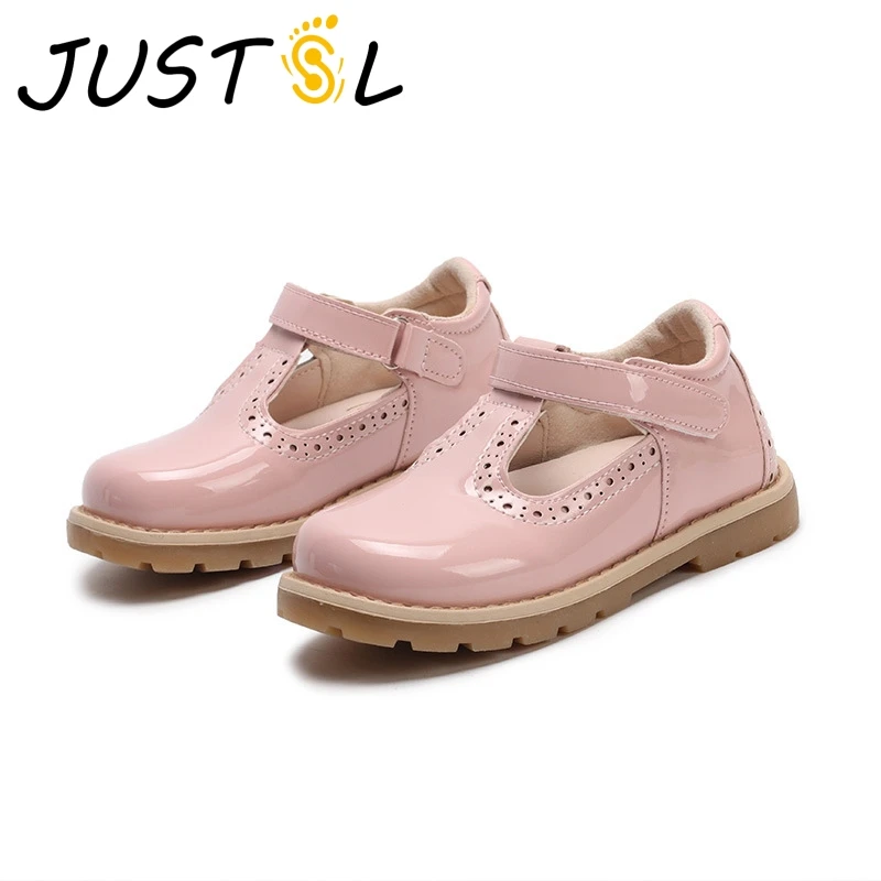 Весенняя кожаная обувь принцессы для девочек детская в британском стиле ретро