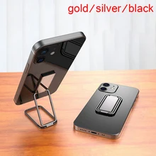 For 1PC Ultra-thin Finer Ring Phone Holder Foldable, Liftable Phone Holder Stand Metal Desk Stand Universal Mobile Phone