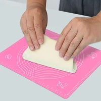 silicone baking mat for pastry rolling dough with measurements bpa free non stick and non slip blue table sheet baking supplies