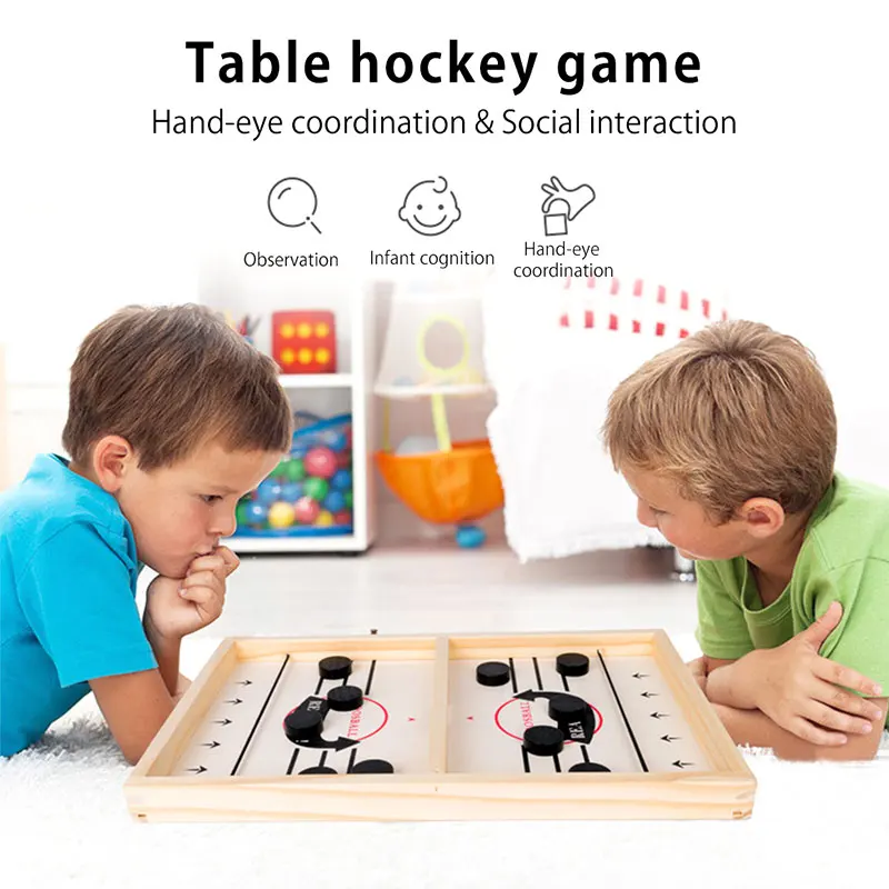 

Foosball Winner Games Table Hockey Catapult Chess Parent-child Toy Fast Sling Puck Battle Board Party Game Toys For Children