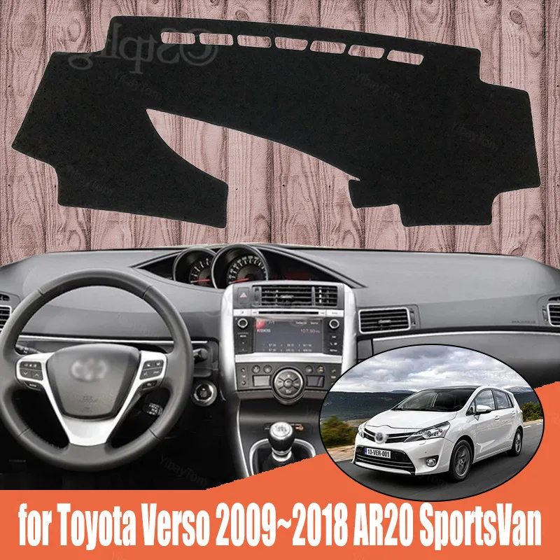 

Dash Cover Mat Dashmat Dashboard Cover Protective Sheet Carpet for Toyota Verso 2009~2018 AR20 SportsVan Styling
