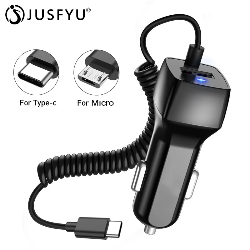 Автомобильное зарядное устройство с usb кабелем мобильный телефон для Samsung S10 Xiaomi mi
