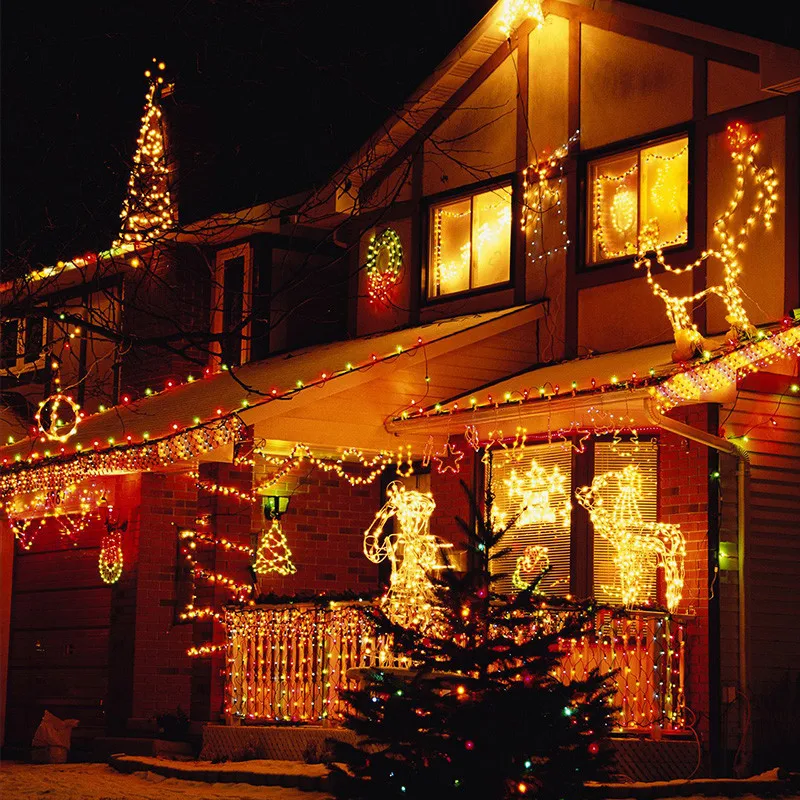 2021 10M 20M 30M 50M 100M Waterproof Outdoor 110V/220V LED String Light For Christmas Tree New Year Weeding String Lamp