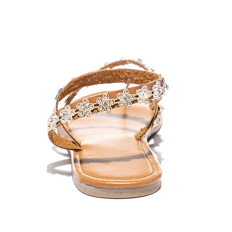 

Women Sandals Summer Shoes Bling Crystal Summer Shoes Woman Beach Flat Sandals Flip Flop Ladies Shoes