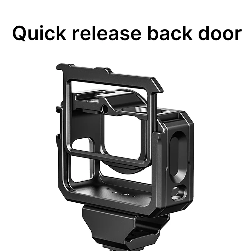Ulanzi GoPro 9 10 Metal Cage for Hero Frame Case With 52MM Filter Adapter Extend Cold Shoe Mount Mic Fill Light | Электроника