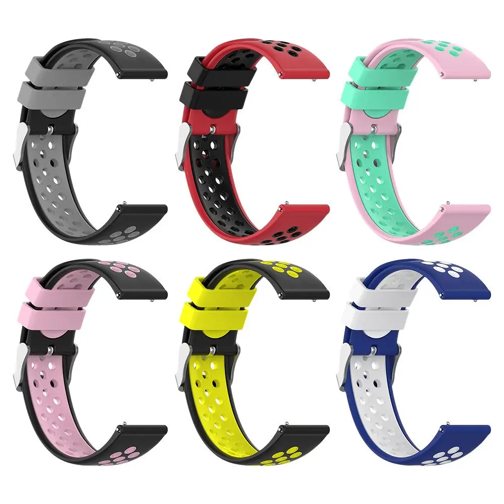Ремешок для часов водонепроницаемый силиконовый браслет сменный дышащий умных
