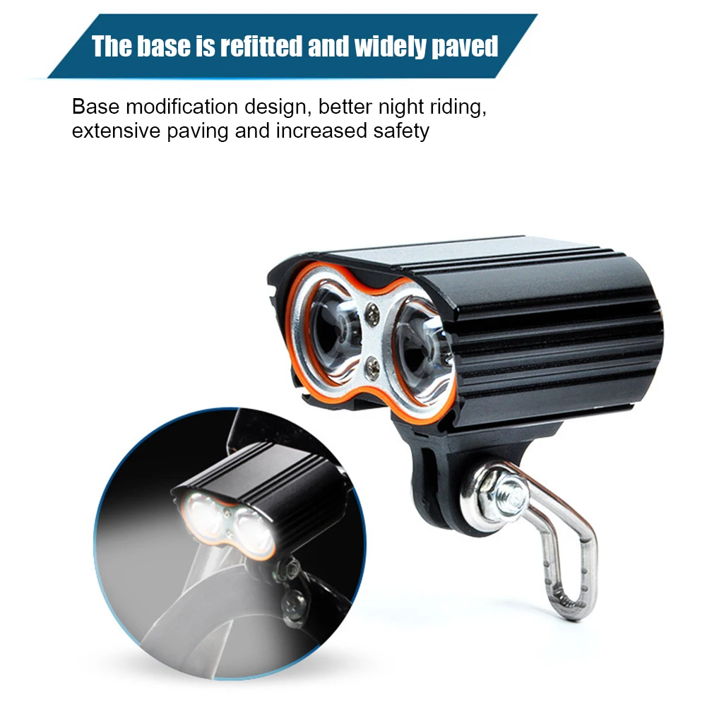 

LED Bead 800LM MTB Bike Light Bicycle Front Light Use Battery for Bicycle Front Fork Carrier with Bike Reflector warning Light