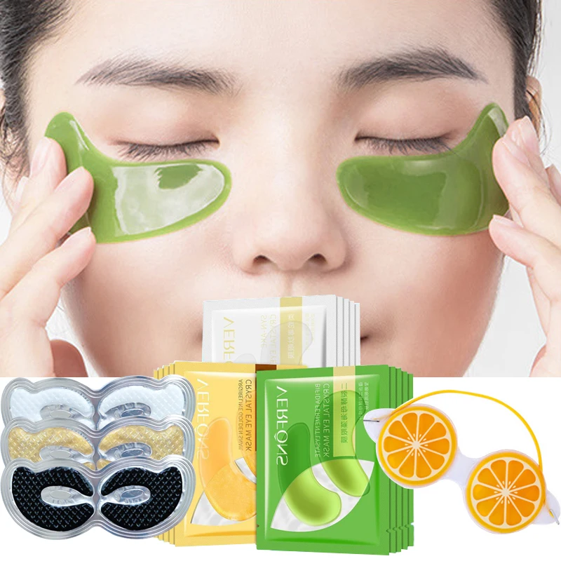 

Crystal Collagen Eye Mask Anti-Aging Dark Circles Beauty Patches for Eye Skin Care Relieve Eye Fatigue Gel Eye Masks Sleep Mask