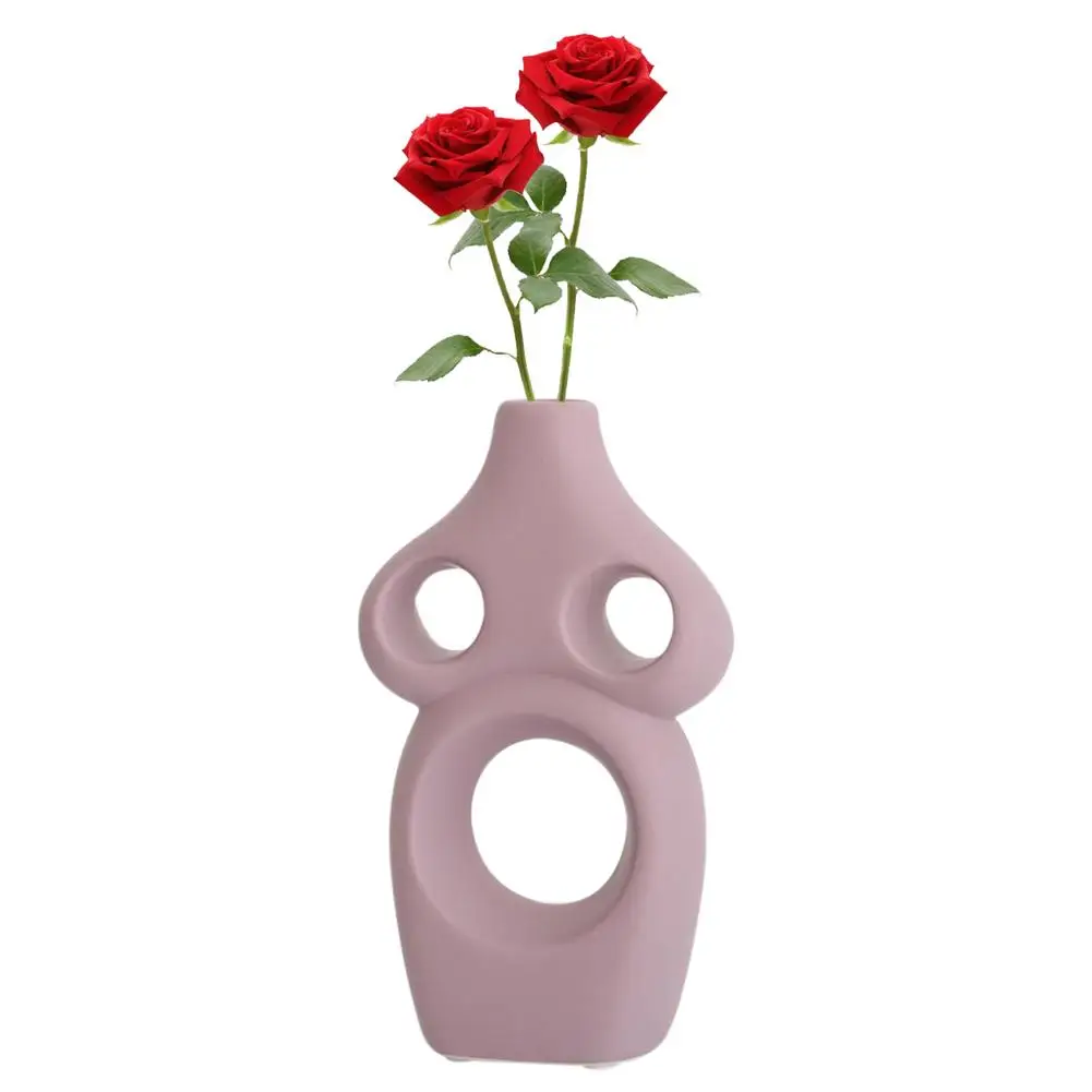 Керамическая ваза для цветов декоративное украшение дома центральный орнамент