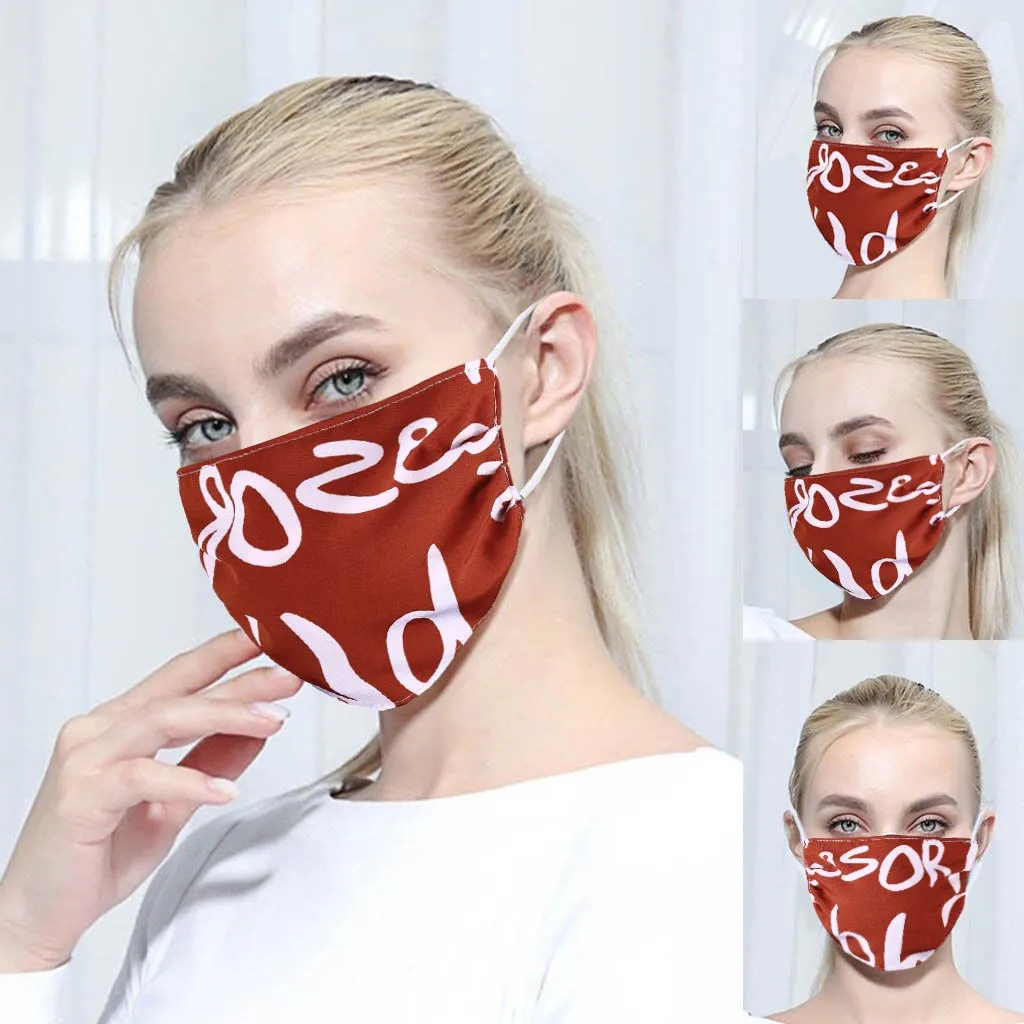 Ткань полиэстер моющиеся Анти пыль многоразовые маски для лица рта покрытие