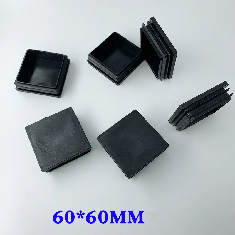 

6 Pcs/Lot 60 * 60mm Square Pipe Plug, Foot Plastic PE