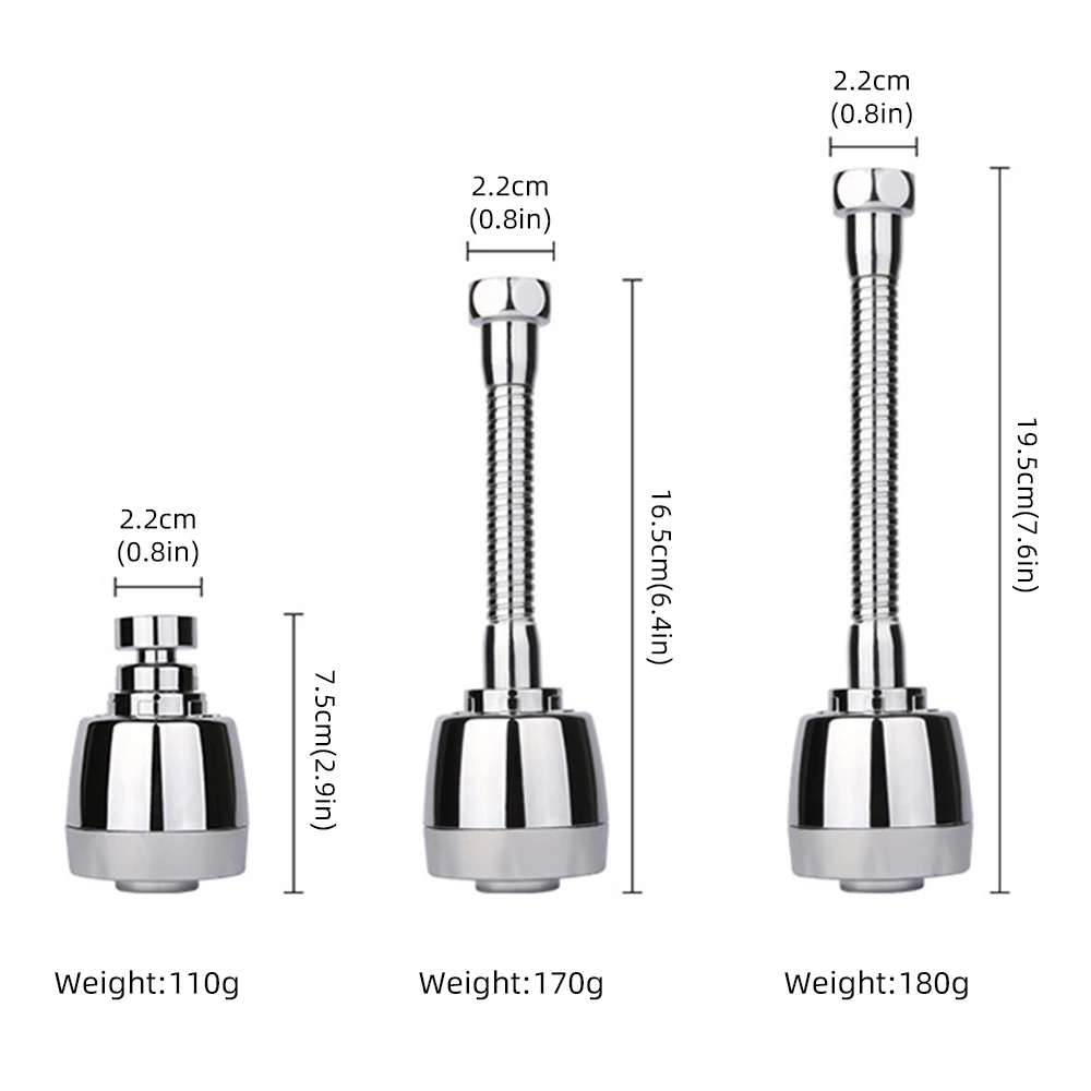 

Water Faucet Bubbler Flexible Tap Water Saving Faucet Aerator Stainless Steel Kitchen Bathroom Shower Spray Home Kitchen Tool