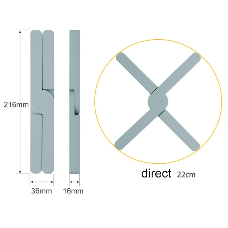 

Kitchen Foldable Placemat Silicone Non-slip Heat-resistant Table Mat Thicken Heat Insulation Dish Plate Holder Home Table Pad