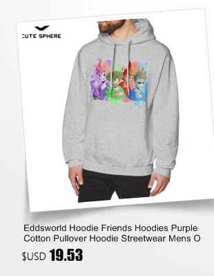 Eddsworld Толстовка Eddsworld толстовки хлопок свободный пуловер Толстовка Красная Зимняя Повседневная Большая длинная мужская Толстовка