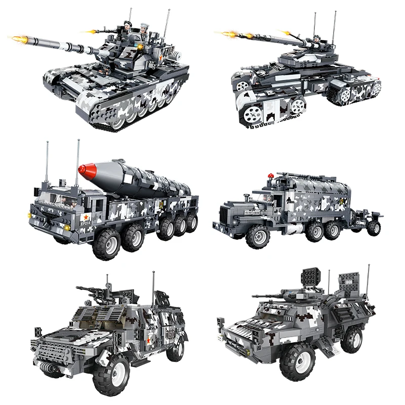 2 в 1 Детский конструктор военный Мамонт-воин | Игрушки и хобби