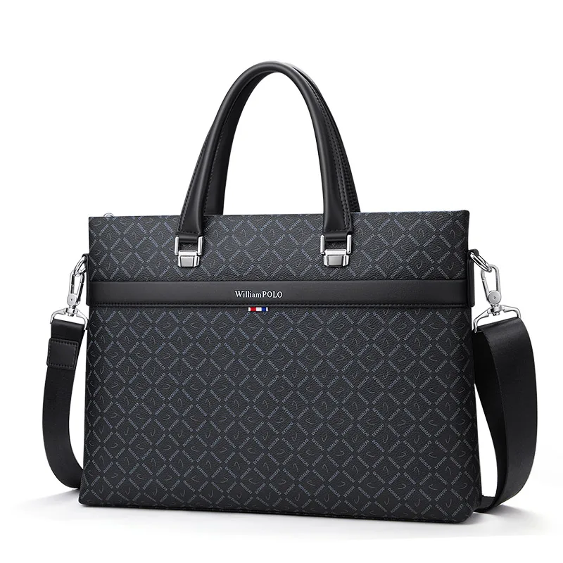 WILLIAMPOLO Briefcase men's handbags business casual  shoulder messenger bags computer bags pl203060