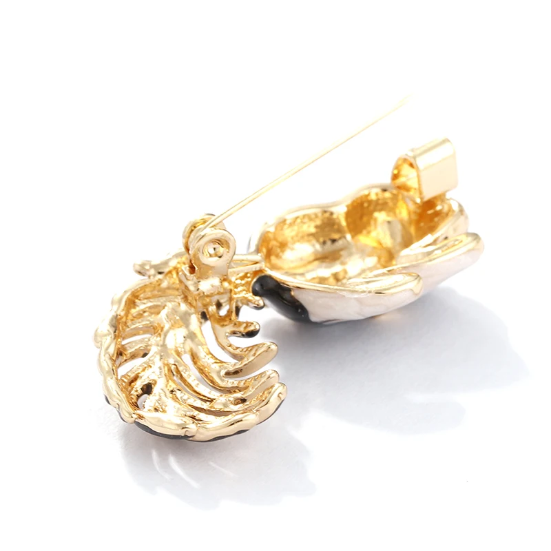 Женская Брошь БелКА ALLYES черная брошь с кристаллами эмалированная в форме