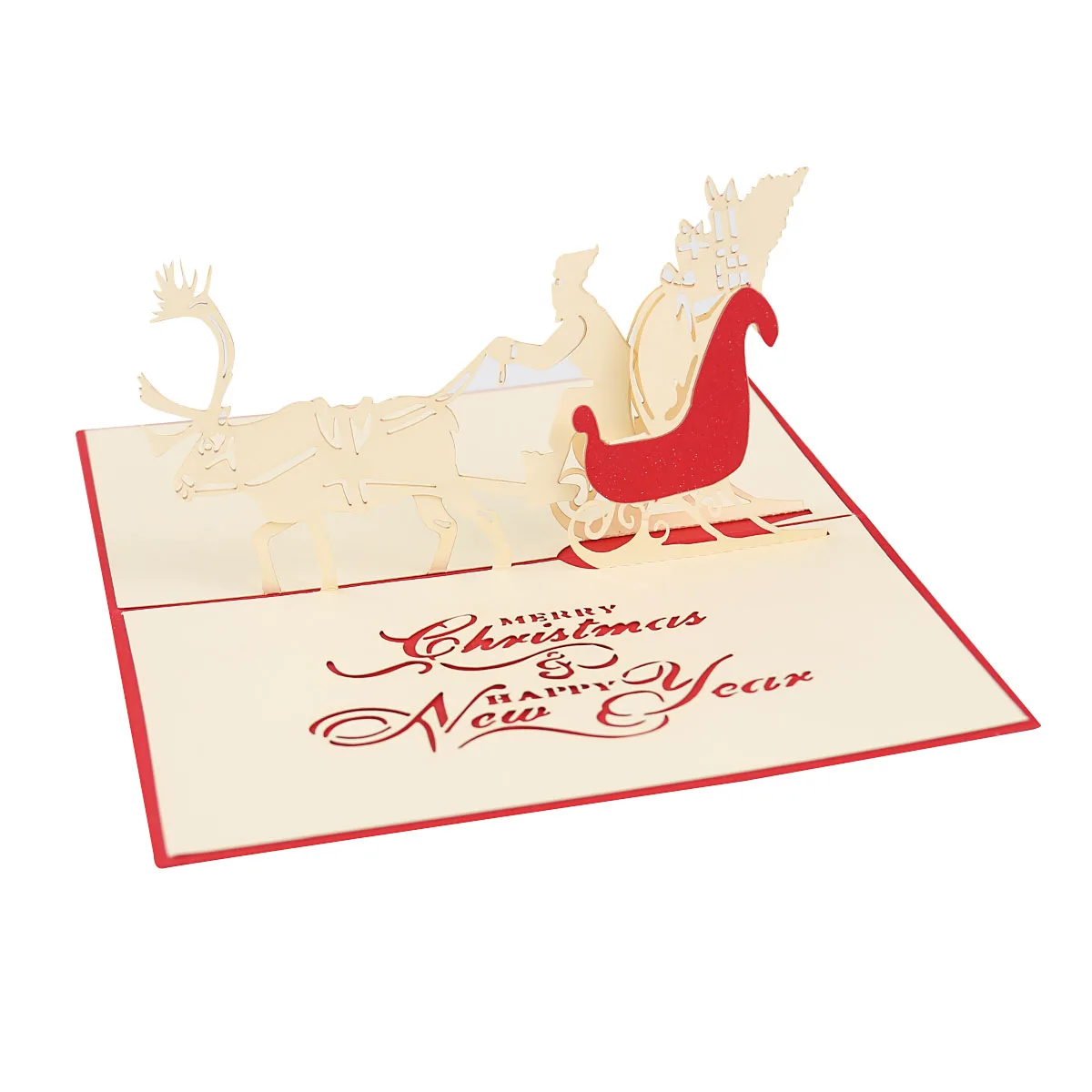 3D всплывающие карты день рождения День Святого Валентина Счастливое Рождество