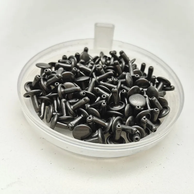 100 шт. 6 мм круглая двойная заклепка гвоздик столкновения Металлический Шип рок