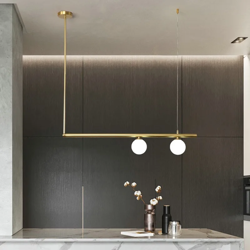 Современный светодиодный подвесной светильник кухонный стеклянный шар для дома