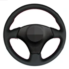 Чехол рулевого колеса автомобиля черная искусственная кожа ручной работы для Toyota RAV4 2003-2005 Celica 2003 Lexus IS200 300 1999-2005