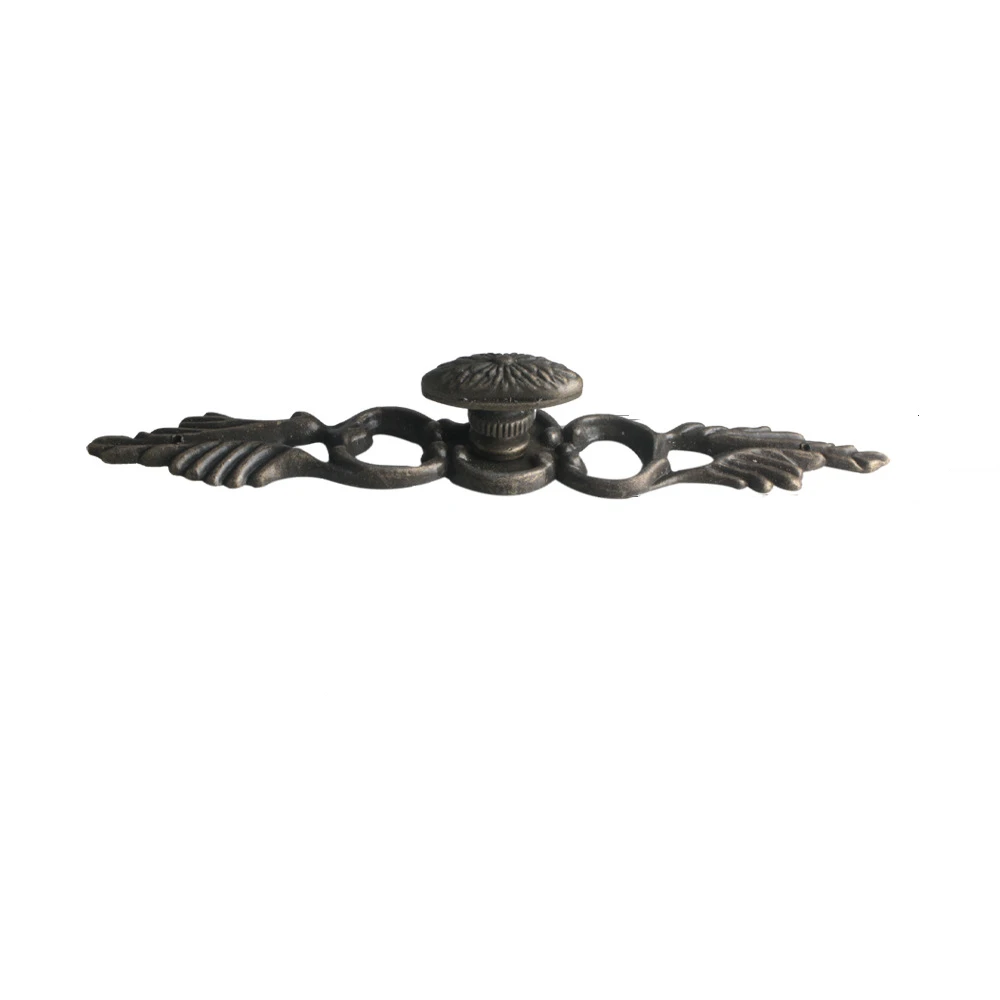 

New Chinese style drawer handle antique zinc alloy American printing green bronze cabinet pulls knos
