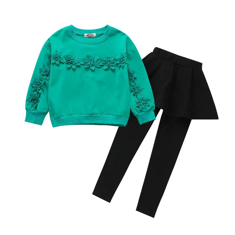 LZH 2020 детская одежда осень зима для маленьких девочек костюм наряд комплекты