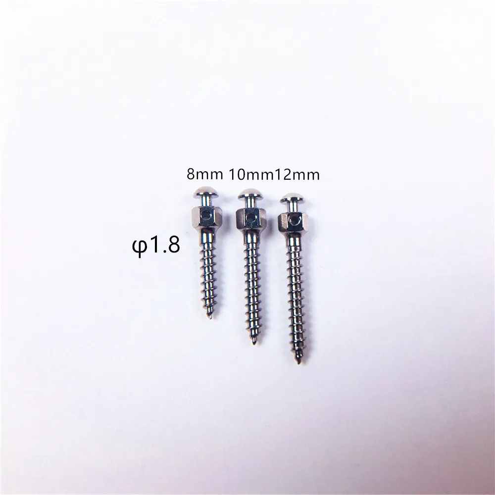 30Pieces  1.8mm Dental Ortho Implant Mini Screw Self-Drilling 8mm+10mm+12mm  Screws Driver