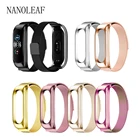 Браслет для Xiaomi Mi Band 6  Mi Band 5, сменный металлический браслет, роскошный магнитный браслет из нержавеющей стали для мужчин и женщин