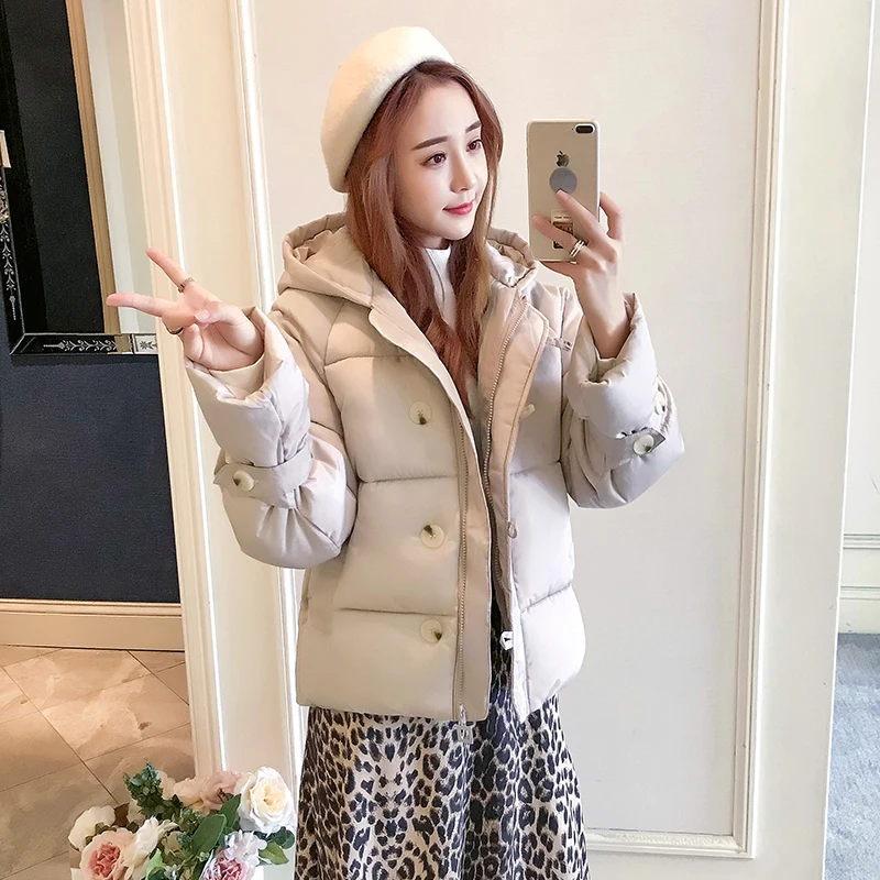 

New Big Fur Collar Parka Hooded Coat Winter Jacket Women Autumn Wear Jackets High Quality Parkas Outwear Women Outwear Coats