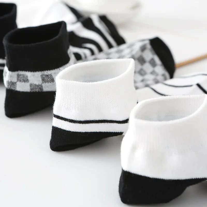 10 Pair Low Tube Asakuchi Cute Women Socks Set Summer Cotton Cow Print Ankle Socks Harajuku Korea Style Kawaii Aesthetic Sokken