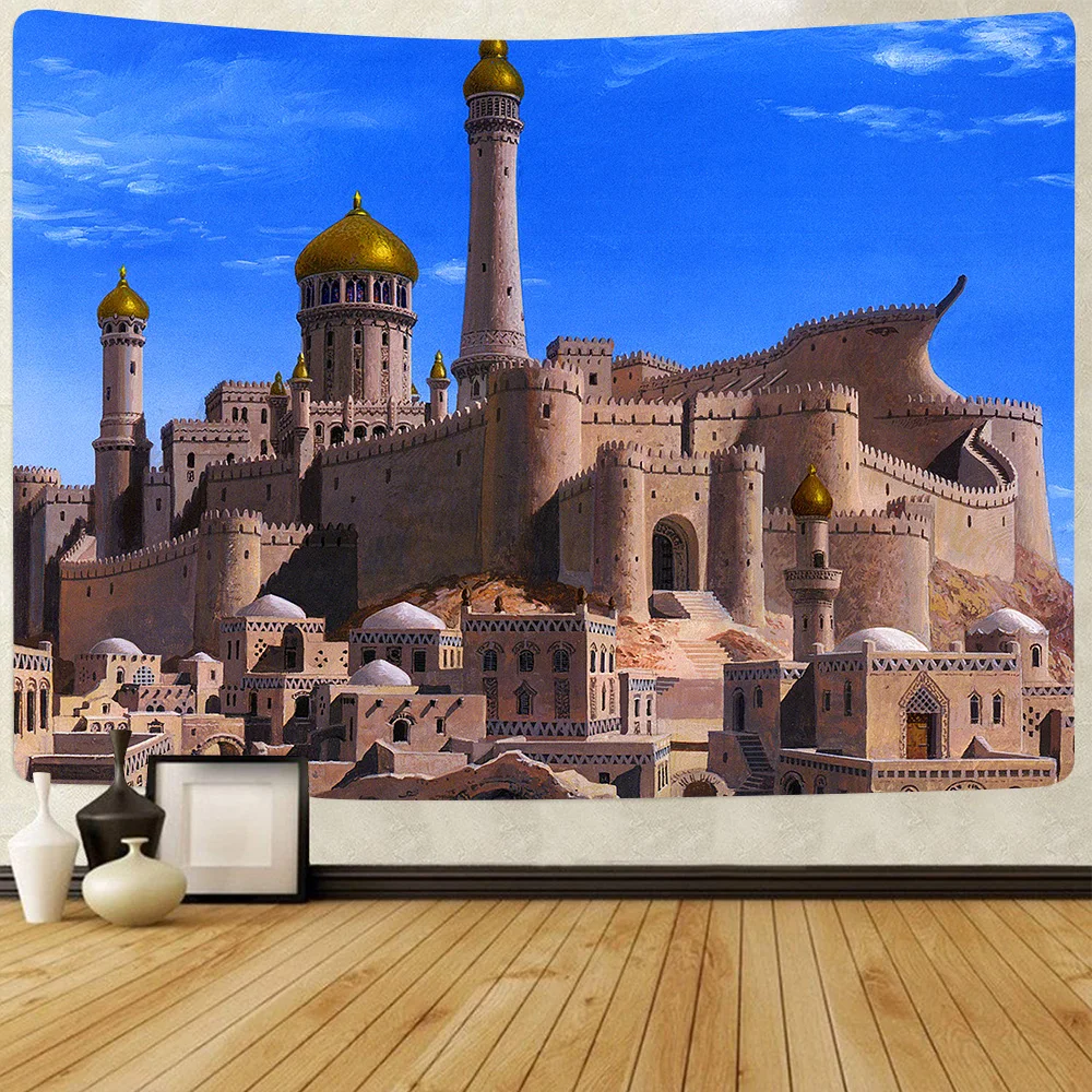 

Star Sky Wars Tapestry Space Airship Galaxy Art Wall Hanging Tapestries for Living Room Bedroom Dorm Home Blanket Decor