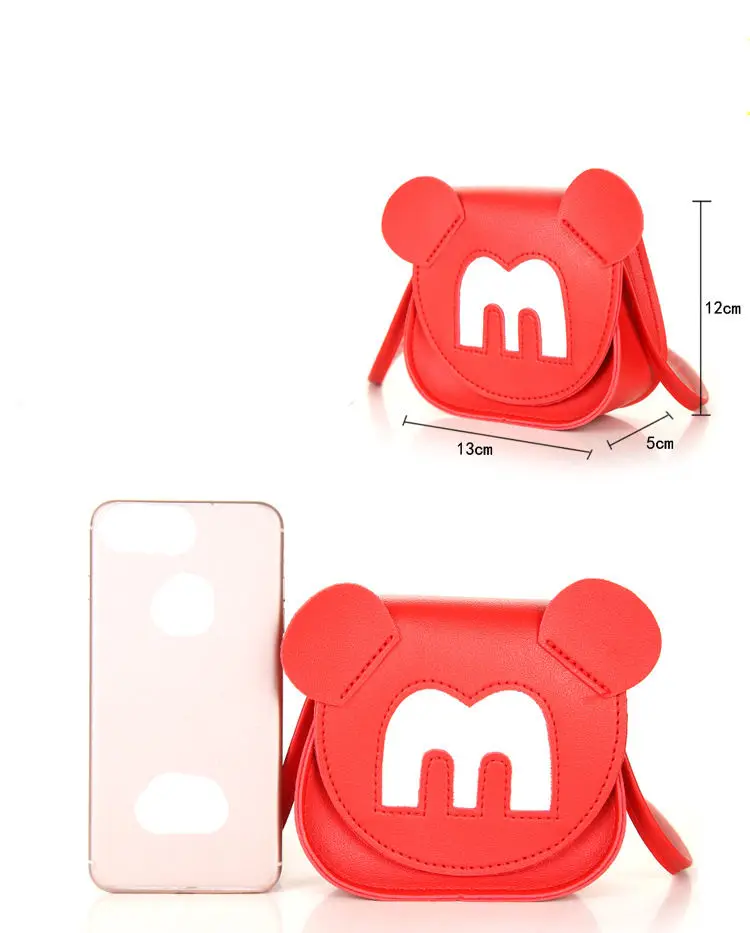 Сумка кавайная для девочек кошелек монет милый мультяшный Микки Маус женская