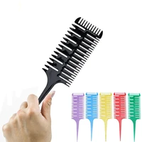 3pc professional hairdresser comb hair dye styling tool salon hair dyeing weaving comb sectioning highlight comb