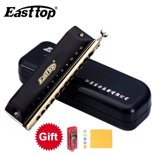 Easttop Хроматическая губная гармоника с 12 отверстиями 48 тонов для рта органная блюз