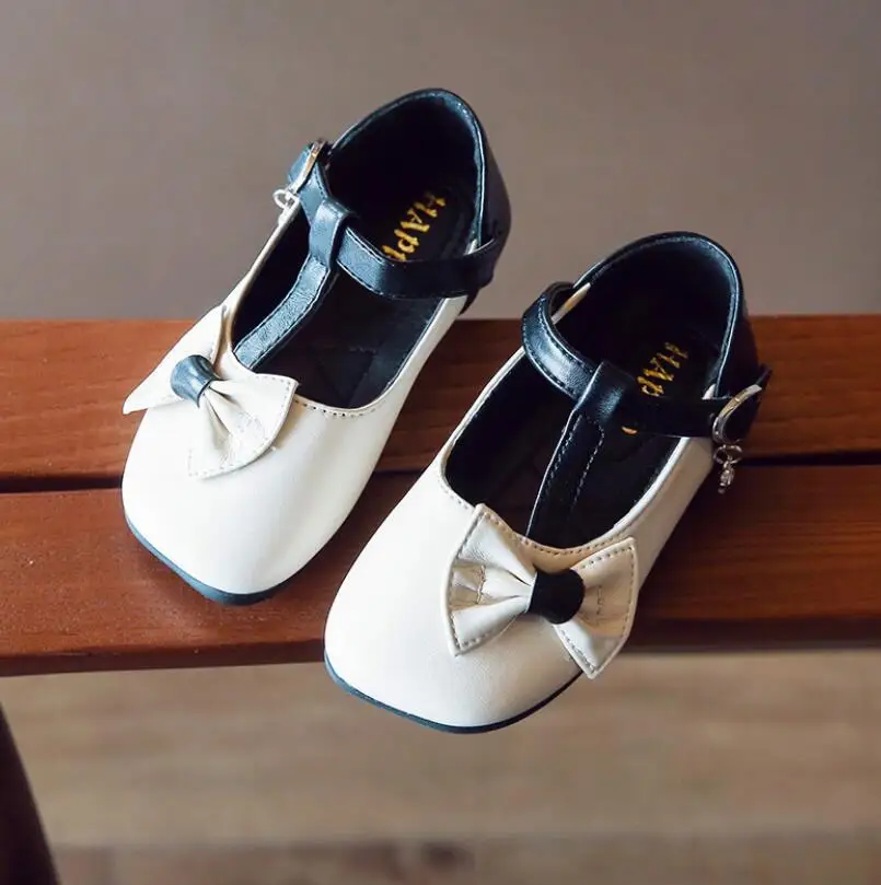 Детская обувь Школьная принцессы для девочек Детские кожаные вечерние туфли с