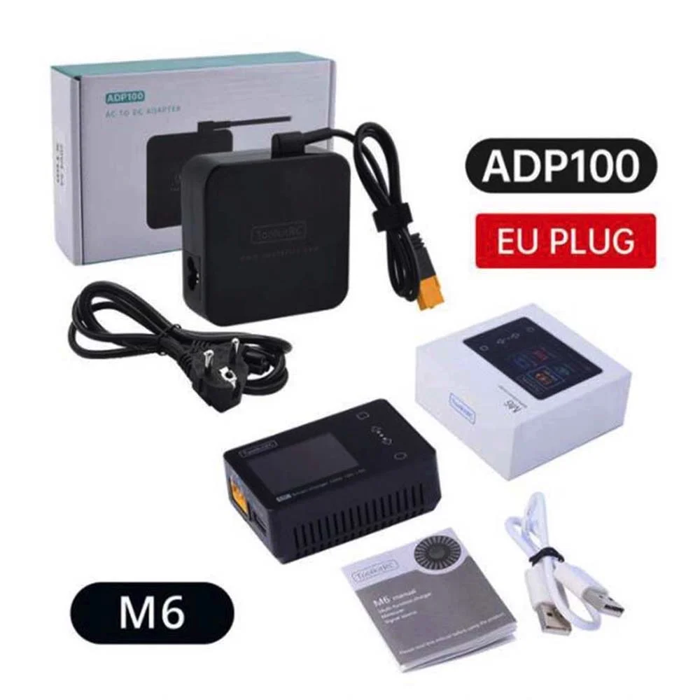

ToolkitRC M6 Servo Tester Tool 150w 10A DC Output 1-6s Color Screen Multi-function Charger And Diagnostics For Rc Lipo Battery