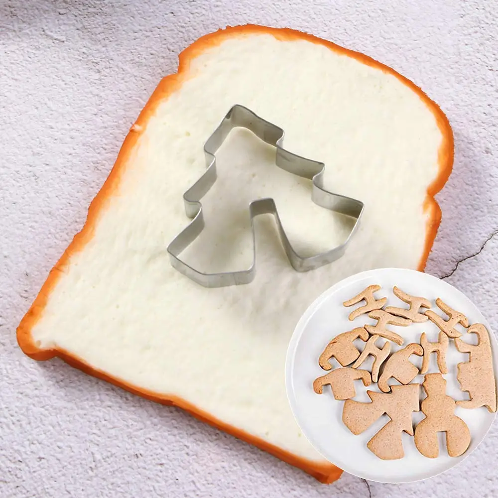 DIY рождественские формочки для печенья из нержавеющей стали 3D пряничный домик