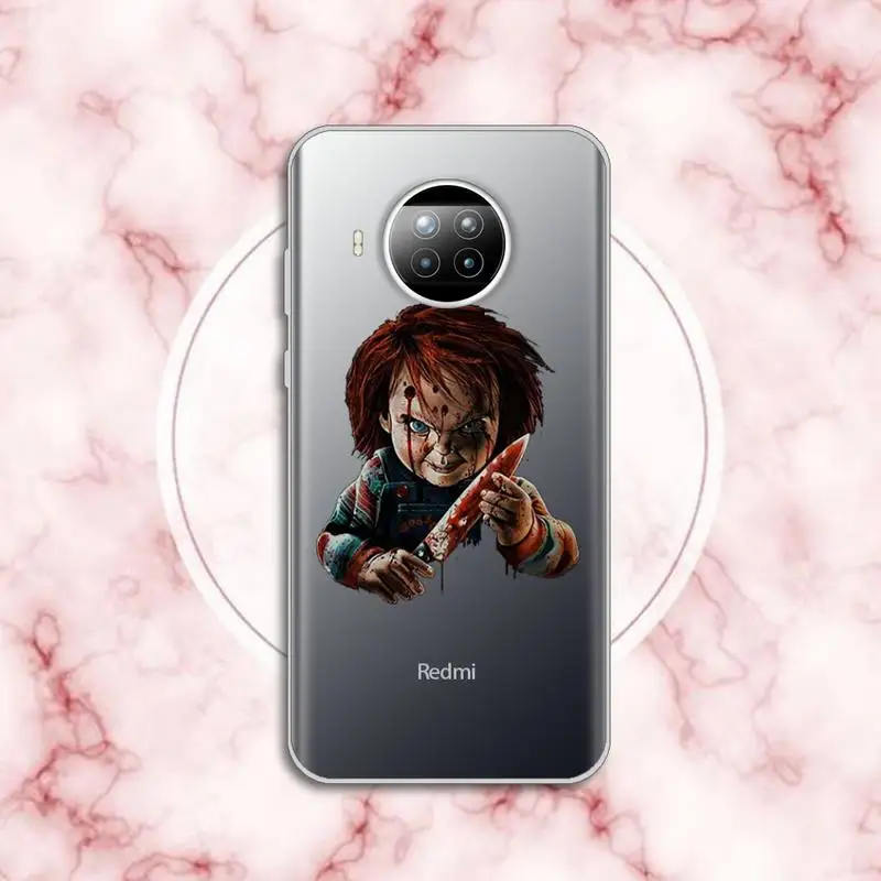 

Horror Movie CHUCKY Phone Case Transparent for Xiaomi Redmi note 10 t 8 9 pro lite 11