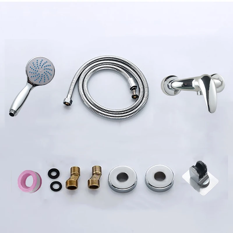 

BECOLA Single Holder Single Control Bathroom Faucet Brass Material Chrome Shower Faucet Hot and Cold Water Faucet BR301A
